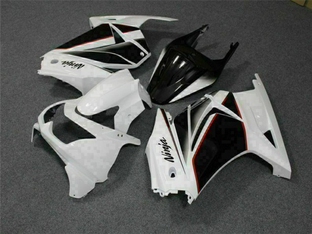 Blanco Negro Ninja Carenados Moto Kawasaki EX250 08-12 Blanco Negro Ninja Carenados Moto Kawasaki EX250 08-12