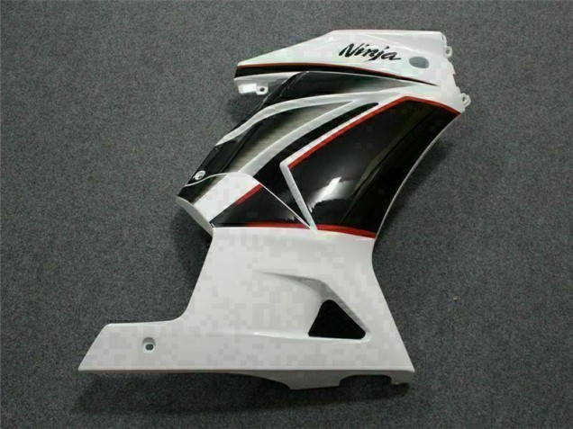 Blanco Negro Ninja Carenados Moto Kawasaki EX250 08-12 Blanco Negro Ninja Carenados Moto Kawasaki EX250 08-12