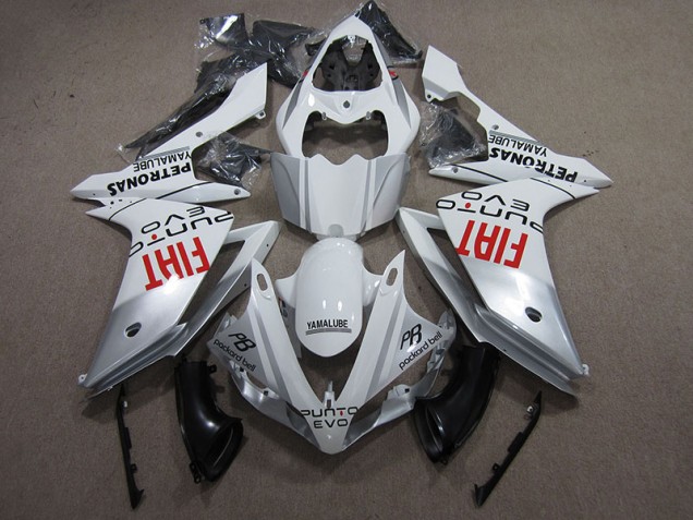 Blanco Negro PB Rojo Fiat Carenado Moto Yamaha R1 09-11 Blanco Negro PB Rojo Fiat Carenado Moto Yamaha R1 09-11