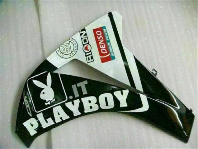 Blanco Negro Playboy ABS Carenado Motocicleta Honda CBR 1000 RR 08-11