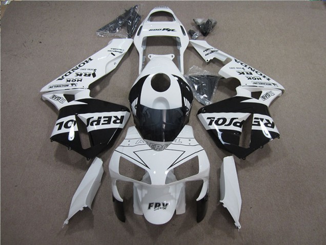 Blanco Negro Repsol Kit Completo Carenado Moto Honda CBR 600 RR 05-06 Blanco Negro Repsol Kit Completo Carenado Moto Honda CBR 600 RR 05-06