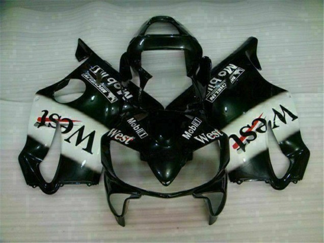 Blanco Negro West Carenado Moto Honda CBR 600 F4i 01-03 Blanco Negro West Carenado Moto Honda CBR 600 F4i 01-03