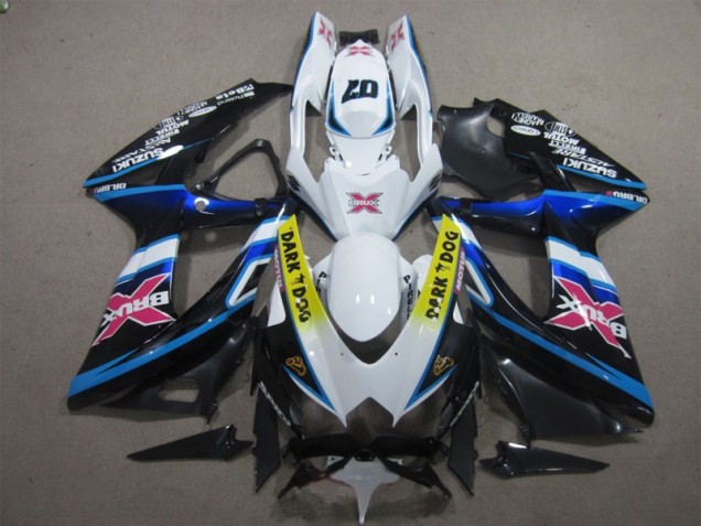 Blanco Oscuro Dog 07 Carenado Moto Suzuki GSXR 600 K8 08-10 Blanco Oscuro Dog 07 Carenado Moto Suzuki GSXR 600 K8 08-10