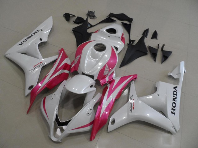 Blanco Perla con Rosa Carenado Moto Honda CBR 600 RR 07-08 Blanco Perla con Rosa Carenado Moto Honda CBR 600 RR 07-08