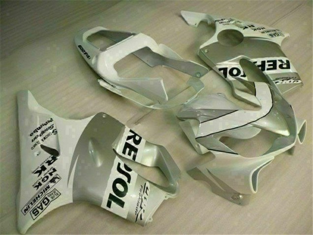 Blanco Plata Carenado Moto Honda CBR 600 F4i 01-03 Blanco Plata Carenado Moto Honda CBR 600 F4i 01-03
