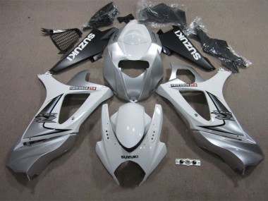 Blanco Plata Carenado Moto Suzuki GSXR 1000 K7 07-08
