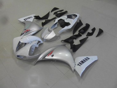 Blanco Plata Carenado Moto Yamaha R1 09-11