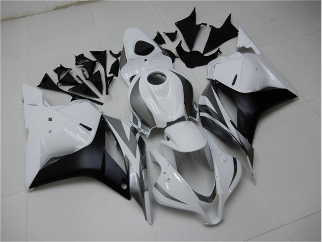 Blanco Plata Negro Carenado Moto Honda CBR 600 RR 09-12 Blanco Plata Negro Carenado Moto Honda CBR 600 RR 09-12
