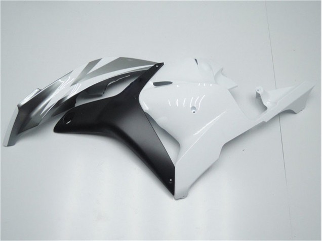 Blanco Plata Negro Carenado Moto Honda CBR 600 RR 09-12 Blanco Plata Negro Carenado Moto Honda CBR 600 RR 09-12