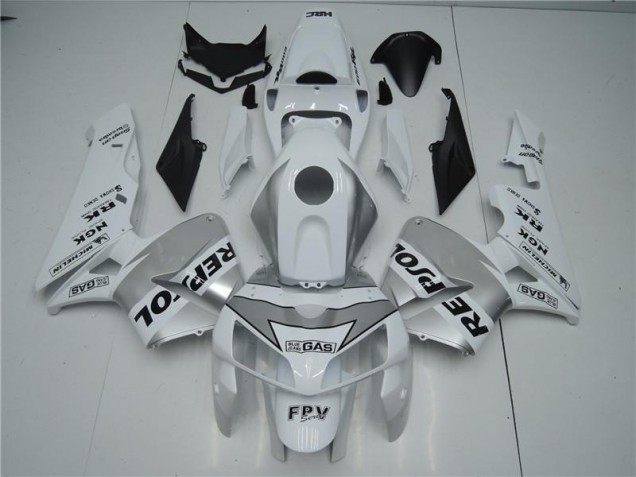 Blanco Plata Negro Repsol Carenado Moto Honda CBR 600 RR 05-06 Blanco Plata Negro Repsol Carenado Moto Honda CBR 600 RR 05-06