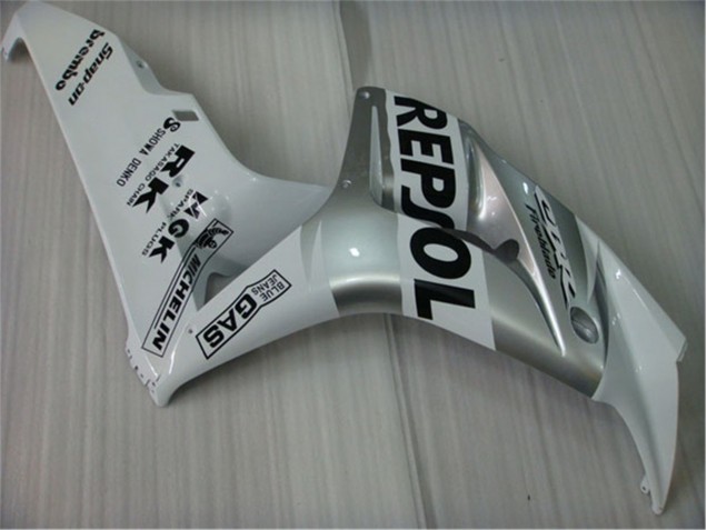 Blanco Plata Negro Repsol Moto Plástico Honda CBR 1000 RR 04-05 Blanco Plata Negro Repsol Moto Plástico Honda CBR 1000 RR 04-05