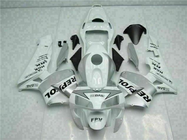 Blanco Plata Repsol Carenado Moto Honda CBR 600 RR 03-04 Blanco Plata Repsol Carenado Moto Honda CBR 600 RR 03-04