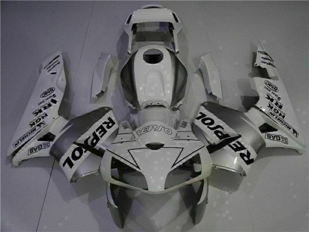 Blanco Repsol Inyección Kit Carenado Moto Honda CBR 600 RR 03-04 Blanco Repsol Inyección Kit Carenado Moto Honda CBR 600 RR 03-04