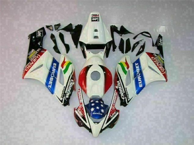 Blanco Rojo ABS Moto Plástica Honda CBR 1000 RR 04-05 Blanco Rojo ABS Moto Plástica Honda CBR 1000 RR 04-05
