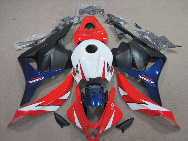 Blanco Rojo Azul Carenado Moto Honda CBR 600 RR 09-12 Blanco Rojo Azul Carenado Moto Honda CBR 600 RR 09-12