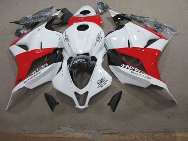 Blanco Rojo Carenado Moto Honda CBR 600 RR 09-12