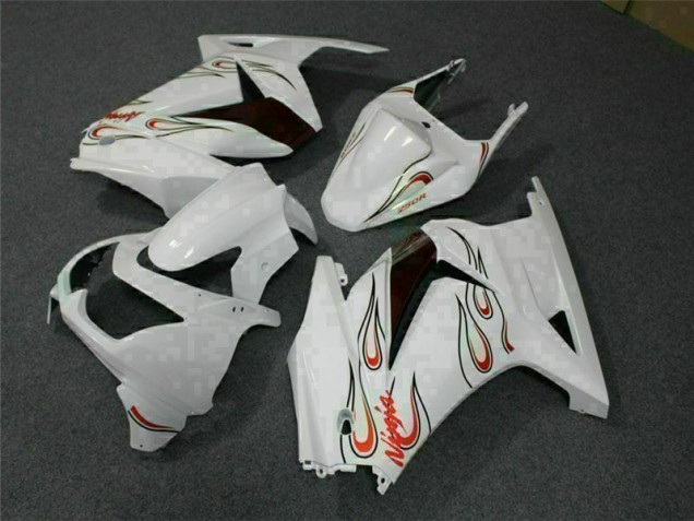 Blanco Rojo Carenado Moto Kawasaki EX250 08-12 Blanco Rojo Carenado Moto Kawasaki EX250 08-12