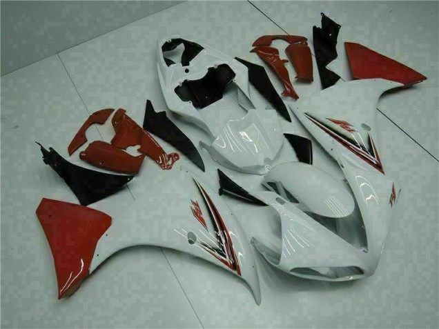 Blanco Rojo Carenado Moto Yamaha R1 09-11 Blanco Rojo Carenado Moto Yamaha R1 09-11