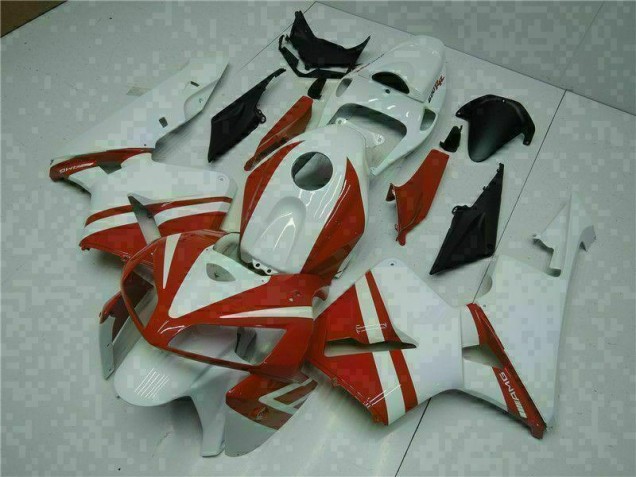 Blanco Rojo Kit Carenado Moto Honda CBR 600 RR 05-06 Blanco Rojo Kit Carenado Moto Honda CBR 600 RR 05-06