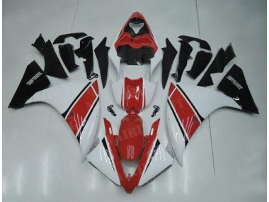Blanco Rojo Negro Carenado Moto Yamaha R1 12-14