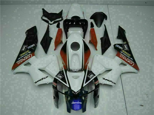 Blanco Rojo Negro Lee Carenado Moto Honda CBR 600 RR 05-06 Blanco Rojo Negro Lee Carenado Moto Honda CBR 600 RR 05-06