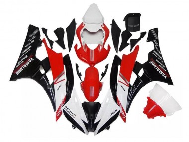 Blanco Rojo Negro Plástica Moto Yamaha R6 06-07
