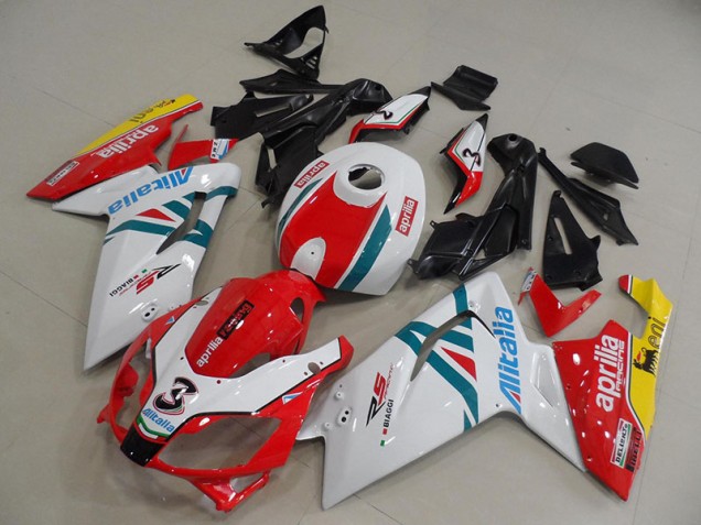 Blanco Rojo Verde Carenado Moto Aprilia RS 125 06-11 Blanco Rojo Verde Carenado Moto Aprilia RS 125 06-11