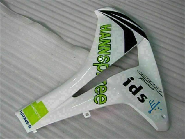 Blanco Verde Hannspree 84 Carenado Moto Honda CBR 1000 RR 08-11 Blanco Verde Hannspree 84 Carenado Moto Honda CBR 1000 RR 08-11