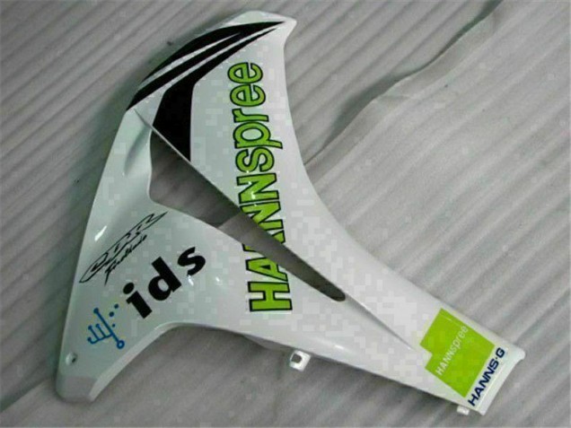 Blanco Verde Hannspree 84 Carenado Moto Honda CBR 1000 RR 08-11 Blanco Verde Hannspree 84 Carenado Moto Honda CBR 1000 RR 08-11