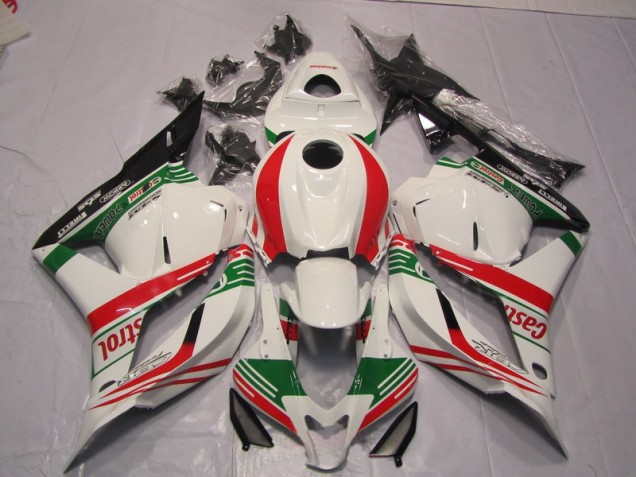 Blanco Verde Rojo Carenado Moto Honda CBR 600 RR 09-12 Blanco Verde Rojo Carenado Moto Honda CBR 600 RR 09-12