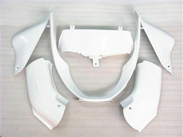 Brillante Blanco Carenado Moto Kawasaki ZX6R 00-02 Brillante Blanco Carenado Moto Kawasaki ZX6R 00-02