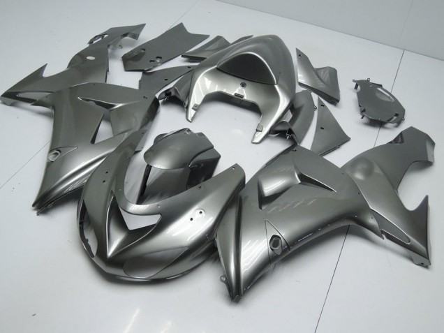 Brillante Gris Carenado Moto Kawasaki ZX10R 06-07 Brillante Gris Carenado Moto Kawasaki ZX10R 06-07