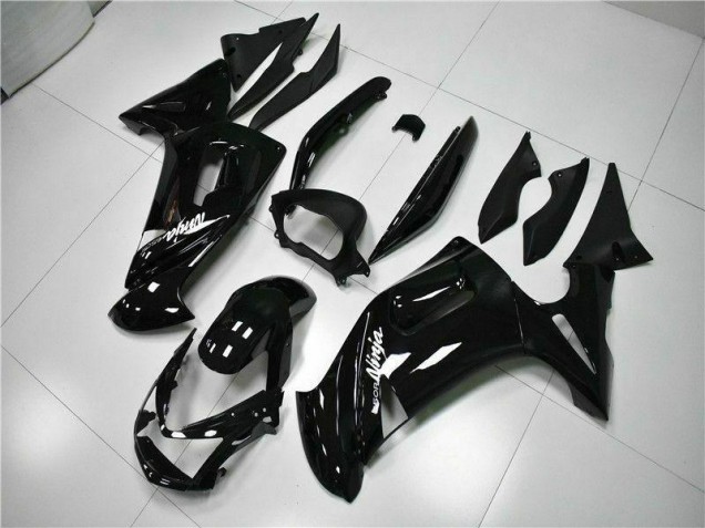 Brillante Negro Carenado Moto Kawasaki EX650 06-08 Brillante Negro Carenado Moto Kawasaki EX650 06-08