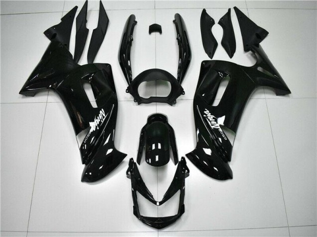 Brillante Negro Carenado Moto Kawasaki EX650 06-08 Brillante Negro Carenado Moto Kawasaki EX650 06-08