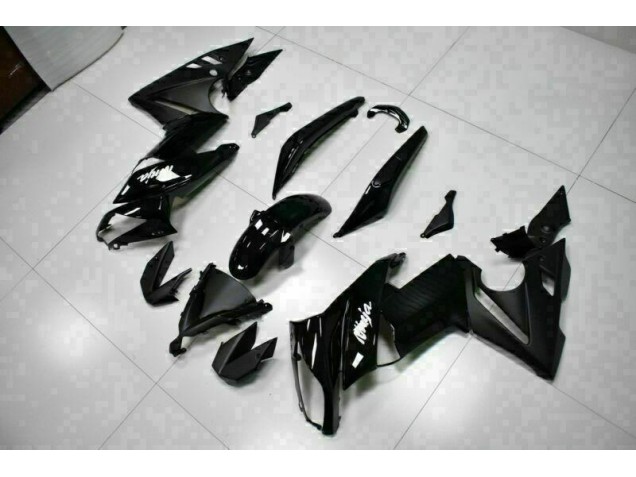 Brillante Negro Carenado Moto Kawasaki EX650 09-11 Brillante Negro Carenado Moto Kawasaki EX650 09-11