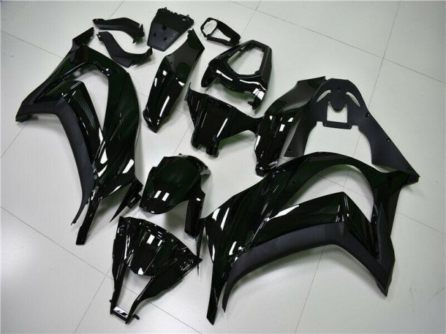 Brillante Negro Carenado Moto Kawasaki ZX10R 11-15 Brillante Negro Carenado Moto Kawasaki ZX10R 11-15