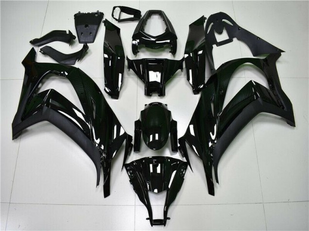 Brillante Negro Carenado Moto Kawasaki ZX10R 11-15 Brillante Negro Carenado Moto Kawasaki ZX10R 11-15