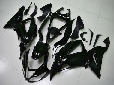 Brillante Negro Carenado Moto Kawasaki ZX6R 13-18