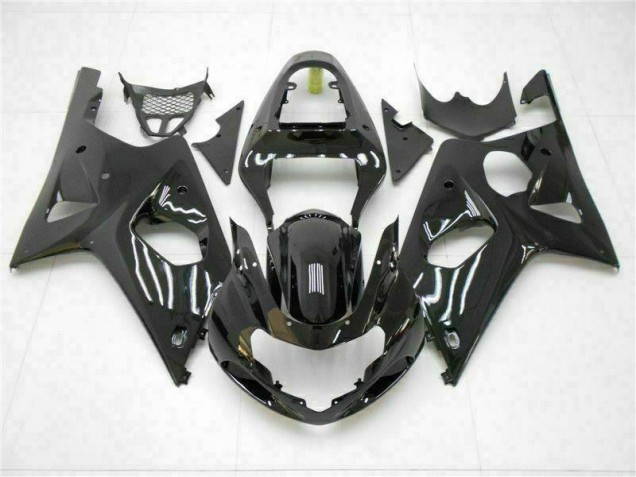 Brillante Negro Carenado Moto Suzuki GSXR 1000 K1 00-02 Brillante Negro Carenado Moto Suzuki GSXR 1000 K1 00-02