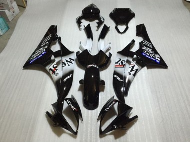 Brillante Negro Carenado Moto Yamaha R6 06-07