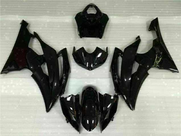 Brillante Negro Carenado Moto Yamaha R6 08-16 Brillante Negro Carenado Moto Yamaha R6 08-16