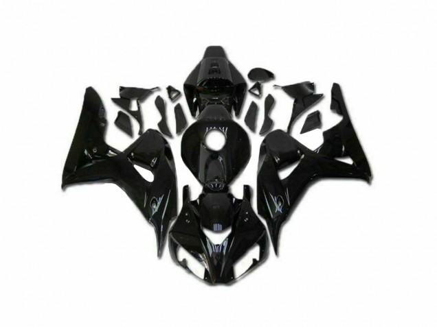 Brillante Negro Kit Completo Carenado Moto Honda CBR 1000 RR 06-07 Brillante Negro Kit Completo Carenado Moto Honda CBR 1000 RR 06-07