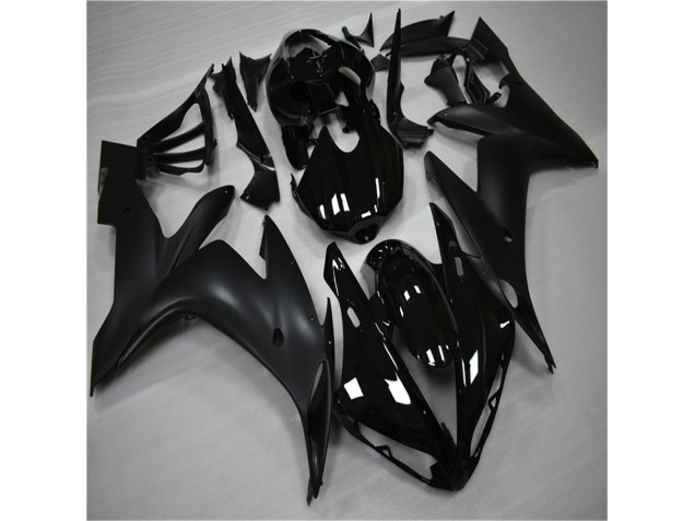 Brillante Negro Mate Carenado Moto Yamaha R1 04-06 Brillante Negro Mate Carenado Moto Yamaha R1 04-06