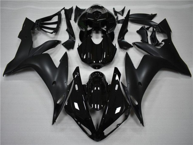 Brillante Negro Mate Carenado Moto Yamaha R1 04-06 Brillante Negro Mate Carenado Moto Yamaha R1 04-06