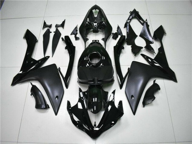Brillante Negro Mate Carenado Moto Yamaha R1 07-08 Brillante Negro Mate Carenado Moto Yamaha R1 07-08
