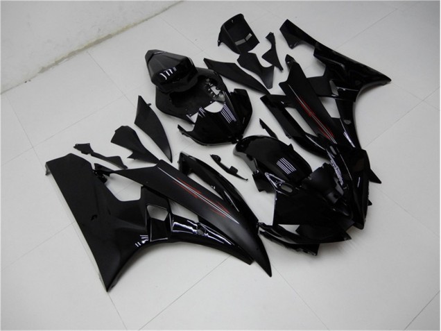 Brillante Negro Mate Carenado Moto Yamaha R6 06-07 Brillante Negro Mate Carenado Moto Yamaha R6 06-07
