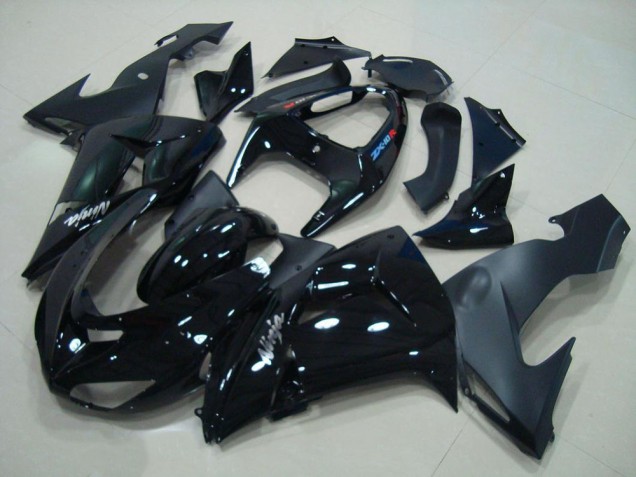 Brillante Negro Negro Mate Carenado Moto Kawasaki ZX10R 06-07 Brillante Negro Negro Mate Carenado Moto Kawasaki ZX10R 06-07