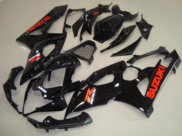 Brillante Negro Rojo Pegatinas Carenado Moto Suzuki GSXR 1000 K5 05-06 Brillante Negro Rojo Pegatinas Carenado Moto Suzuki GSXR 1000 K5 05-06