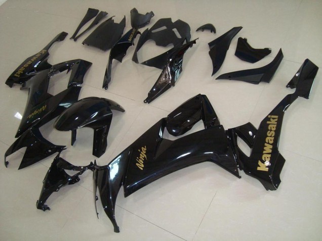 Brillante Negro con Oro Pegatinas Carenado Moto Kawasaki ZX10R 08-10 Brillante Negro con Oro Pegatinas Carenado Moto Kawasaki ZX10R 08-10