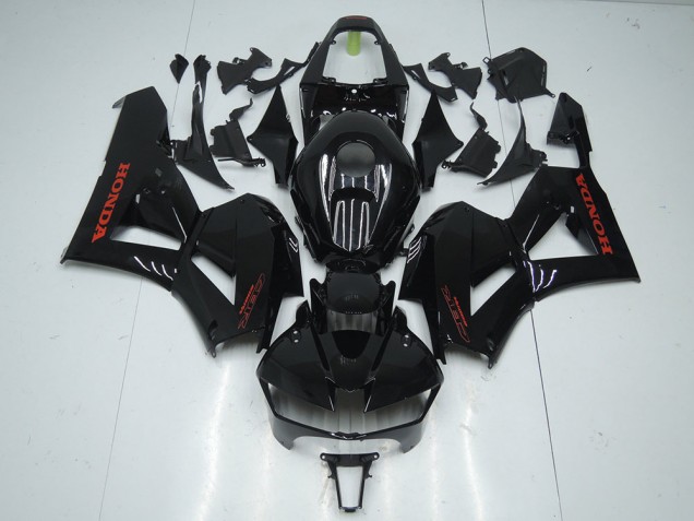 Brillante Negro con Rojo Pegatinas Carenado Moto Honda CBR 600 RR 13-21 Brillante Negro con Rojo Pegatinas Carenado Moto Honda CBR 600 RR 13-21